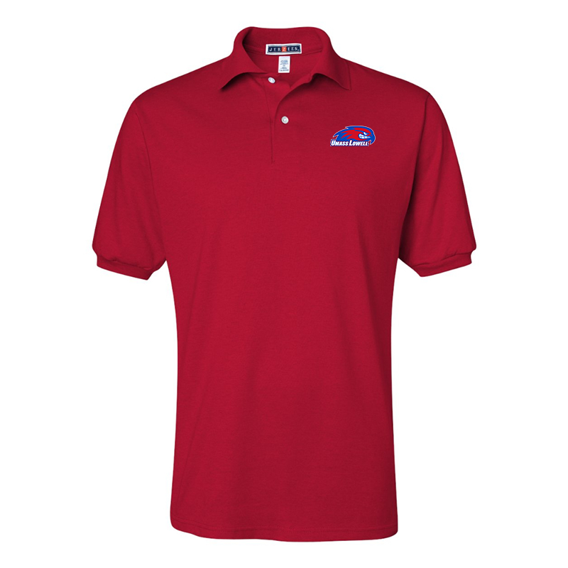 Men's UMass Lowell River Hawks JERZEES  SpotShield polo